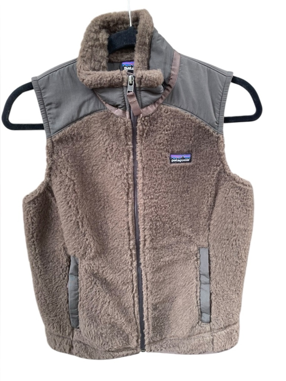 PATAGONIA Womens Retro-X Fleece Brown Vest Outdoor Activewear Athleisure - Sz S